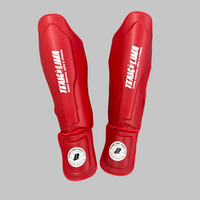 Red Shin guards